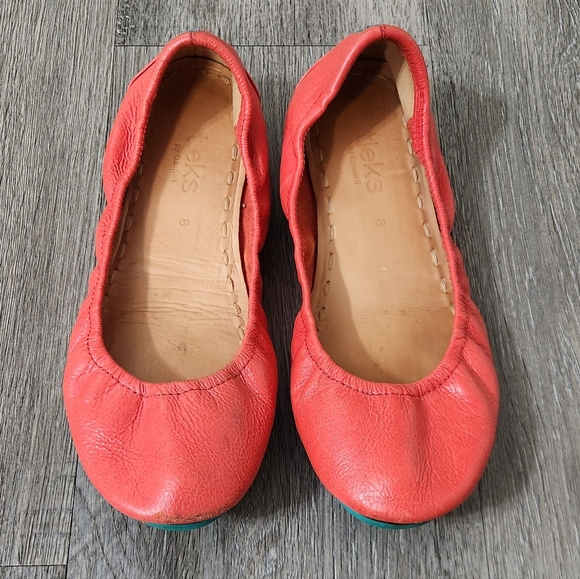 Tieks By Gavrieli‎ Poppy Orange Colar Leather Ballet Flat - Picture 3 of 12